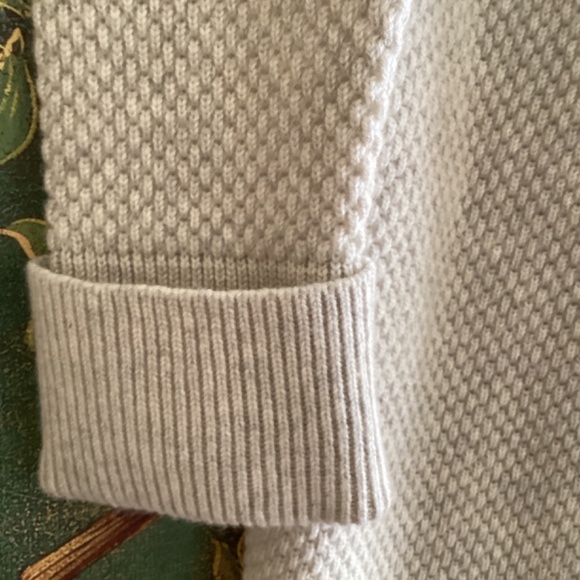 Mantovani Studio 100% Italian Cashmere Long Sweater Duster Coat Light Gray - Picture 5 of 16